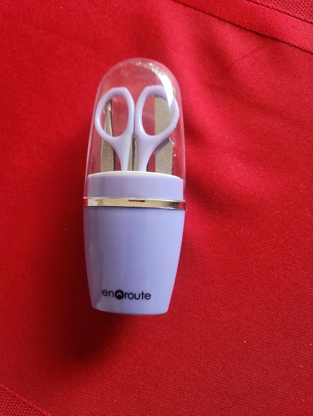 Source Unknown enRoute Lavender Compact Manicure Set